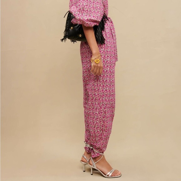 NWOT Maje Floral Embroidered and  Printed Jumpsuit Size EU 38 / US M - Picture 2 of 16
